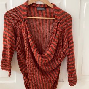 Wooden Ships Wrap Sweater Size S/M